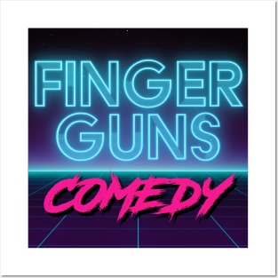 Finger Guns Comedy - Retro Posters and Art